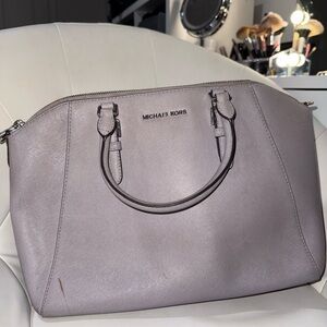 Michael Kors Lilac Saffiano Satchel